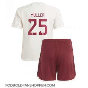 Bayern Munich Thomas Muller #25 Tredjetrøje Børn 2023-24 Kortærmet (+ Korte bukser)